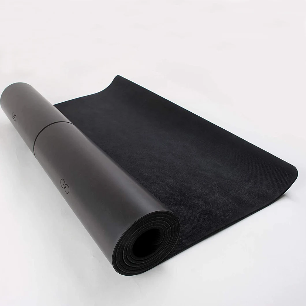 Pilates Exercise Mat Yoga Green Natural Rubber PU Yoga Mat Gym Equipments