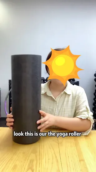 Rolo de bola de ioga para massagem muscular personalizado com alça confortável