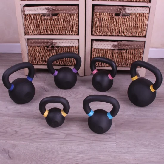 Fabricante de equipamentos de ginástica para academia Kettle Bell Set Musculação Kettlebell de ferro fundido em Lb e Kg