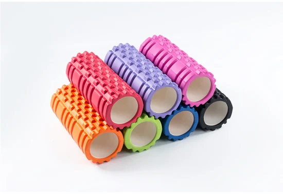 Dfaspo Novo Design Chegada Massagem EVA Yoga Foam Roller Hollowf ou Gym Muscle Home Fitness